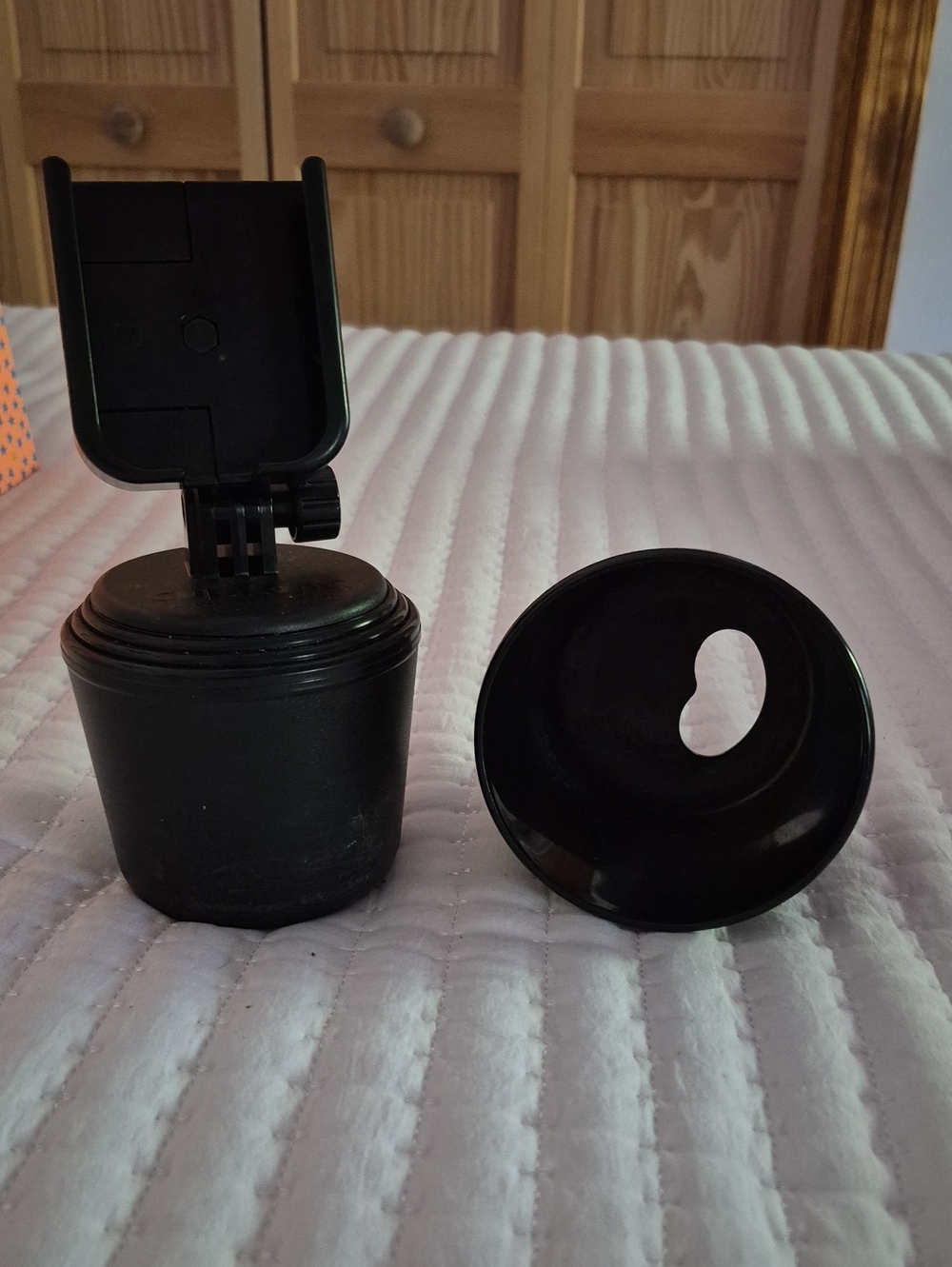 Adjustable In-Mirror Car Phone Mount Holder — Black
